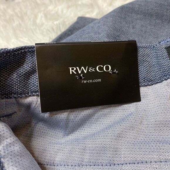 RW&Co Dress Pants Slim Fit 28x32 Blue Cotton Stretch NEW with Tag - Picture 7 of 11